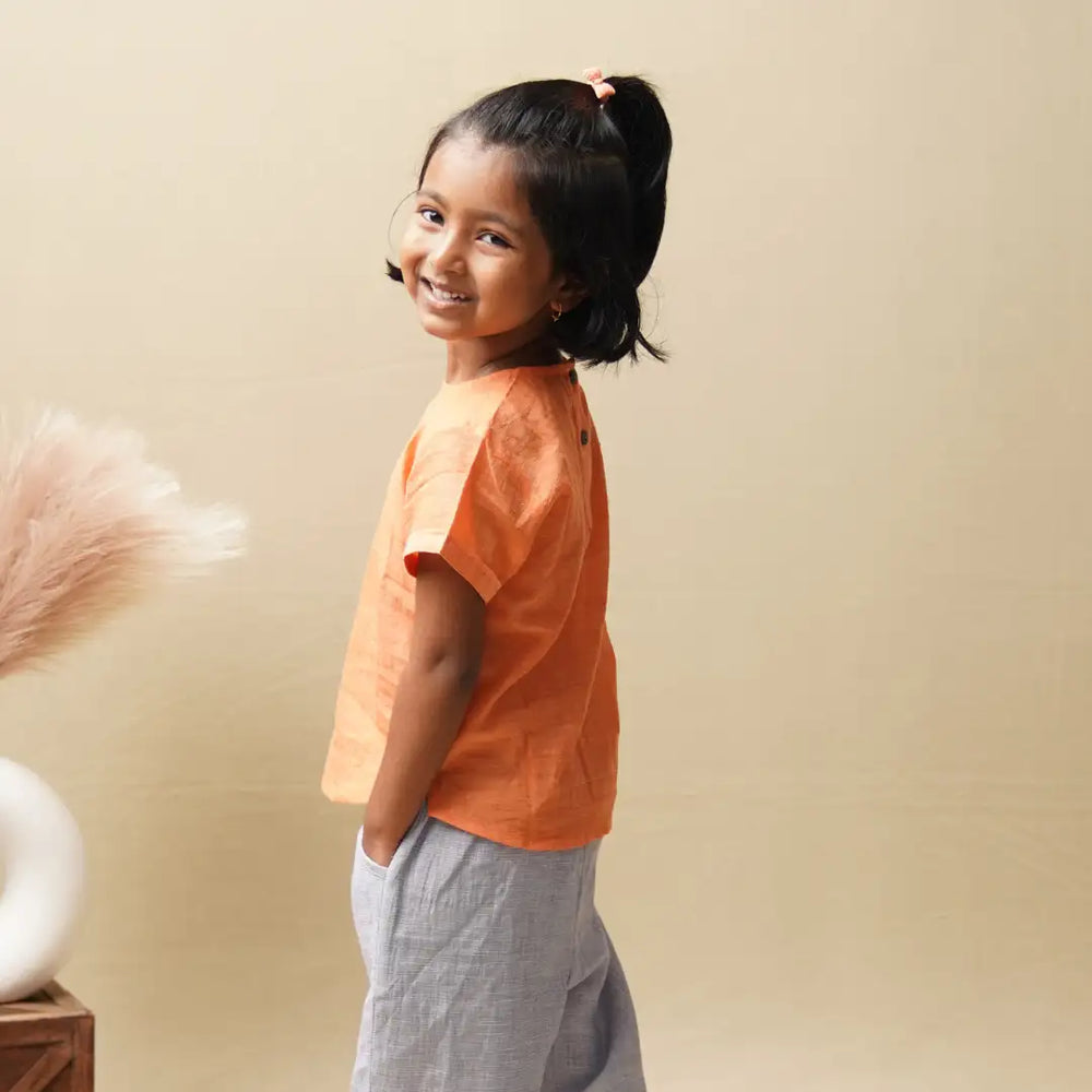 Kurti Top' - Girls' Cotton Top - EarthBased