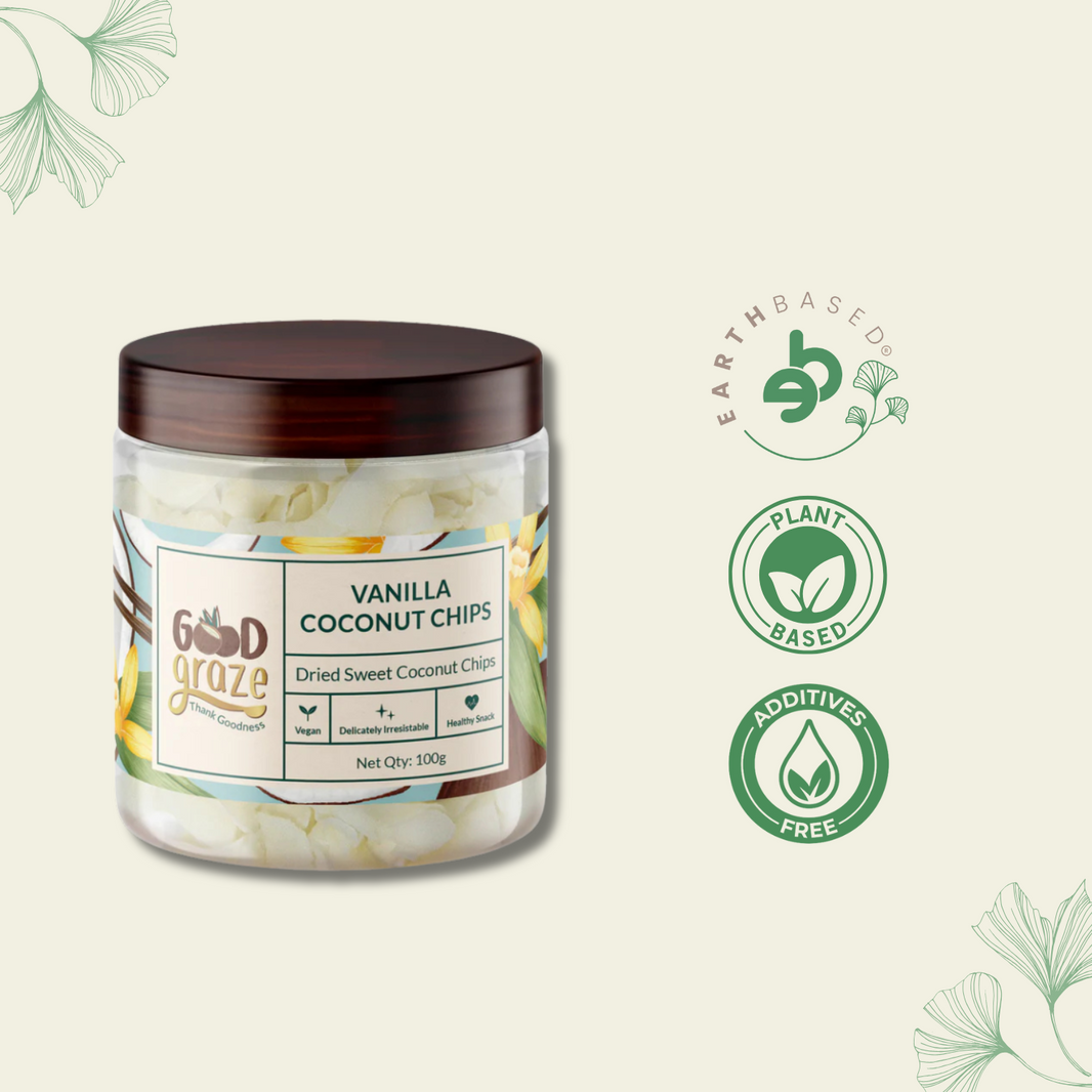 Good Graze Vanilla Coconut Chips β’ Pack of 2 β’ 200g - EarthBased