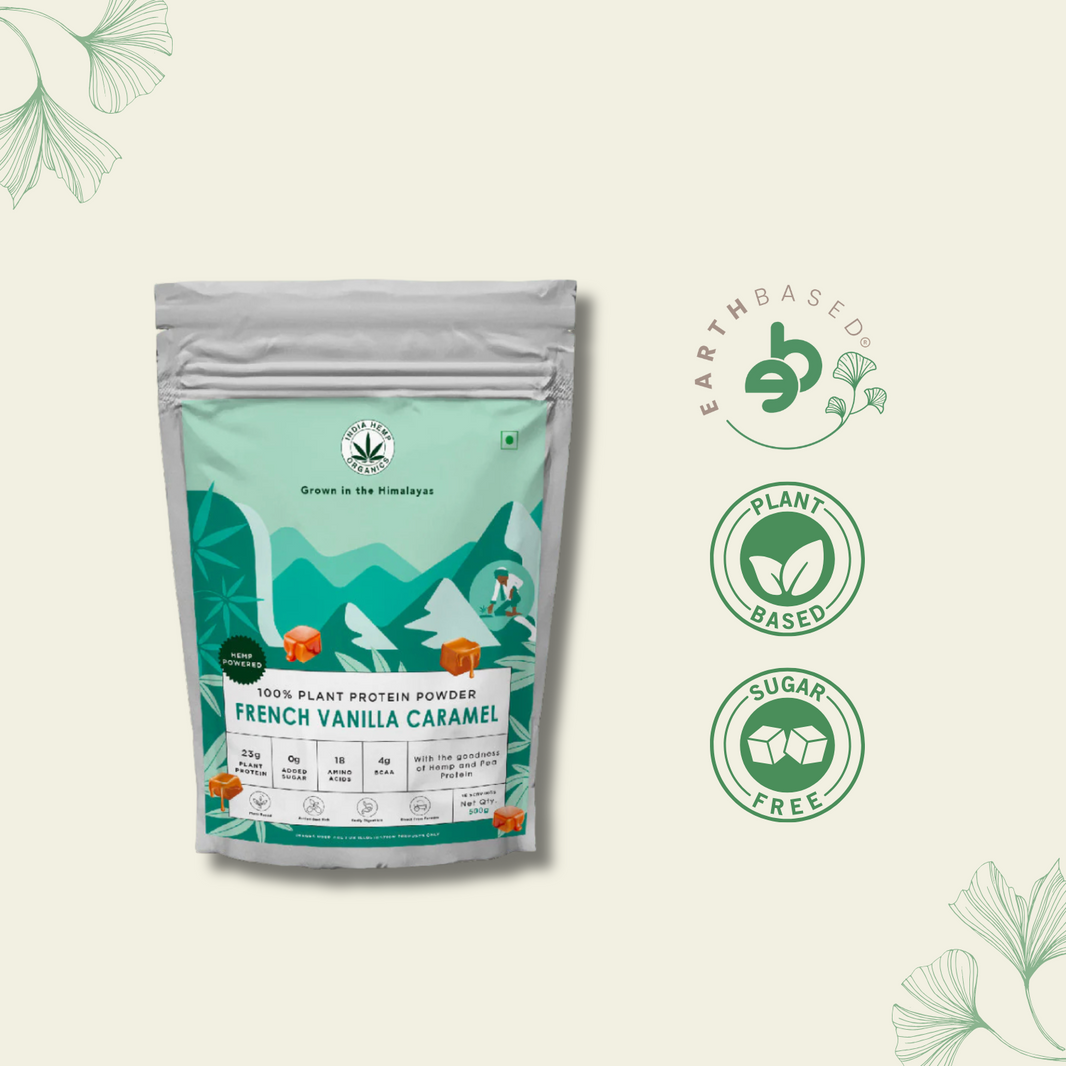 Hemp Protein - French Vanilla Caramel | 500G (15 SERVINGS) - EarthBased