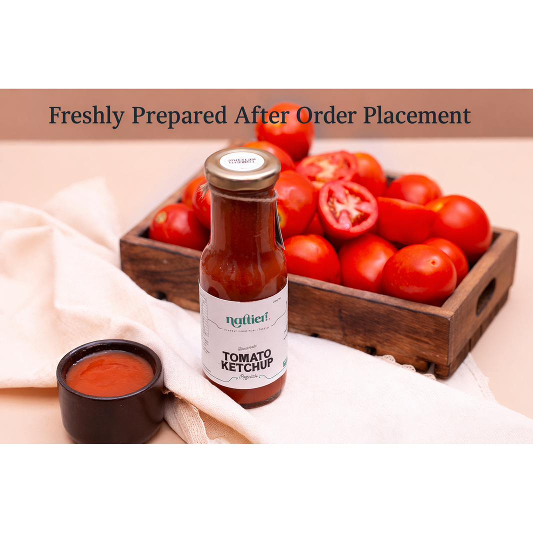Nattier by Natasha handmade Jain tomato ketchup bottle