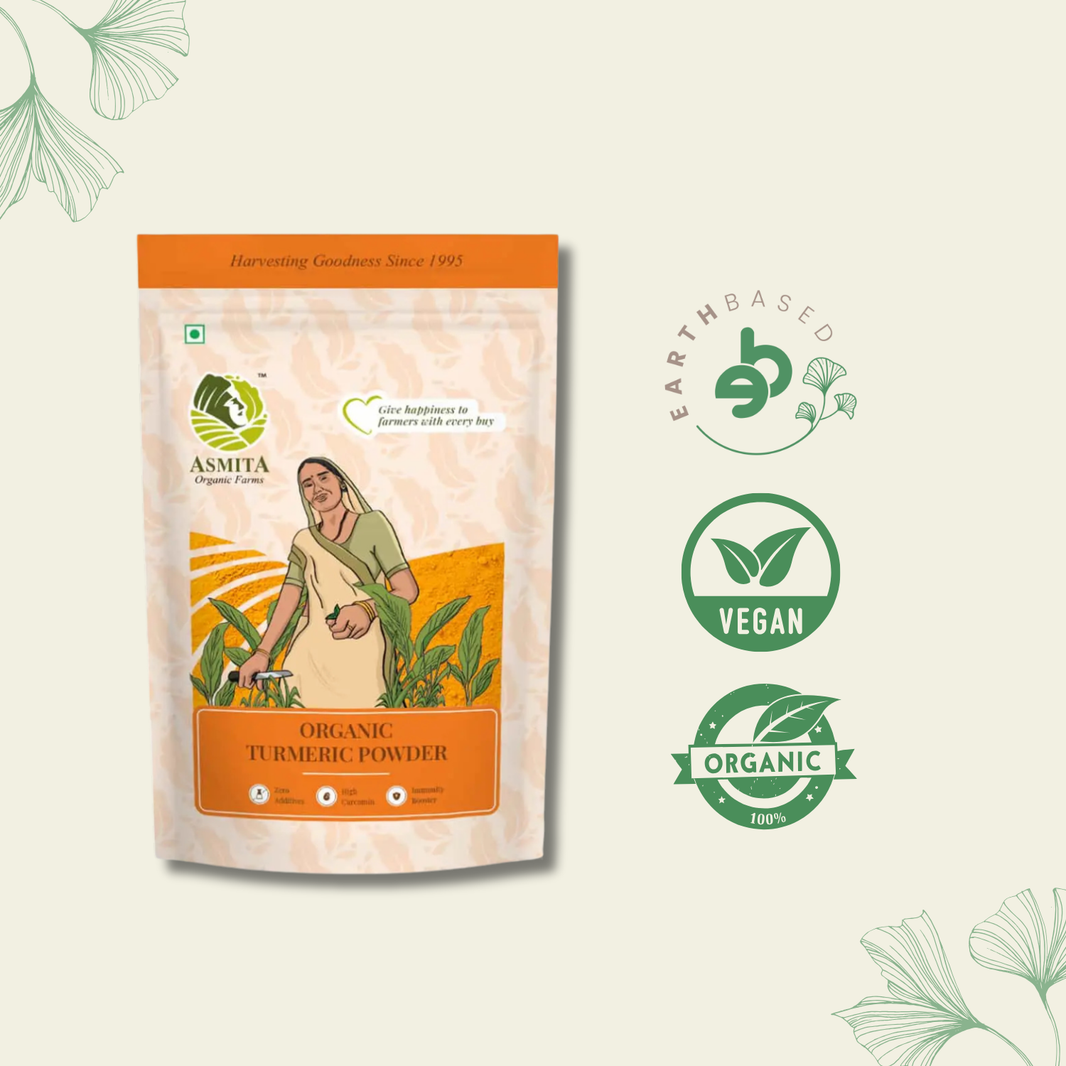 Organic Turmeric Powder | Haldi - 100g | Pack of 3 - EarthBased