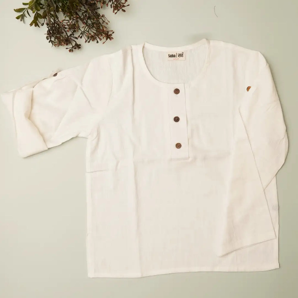 Sleek Sleeve' - Boys' Button-Down Sleeve Shirt - EarthBased