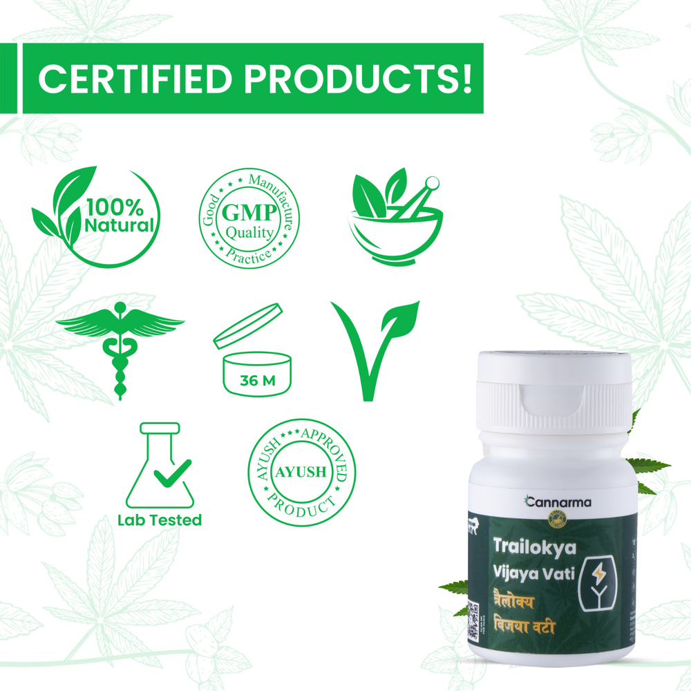 Cannarma Trailokya Vijaya Vati Pain Relief Tablet (30tab) - EarthBased