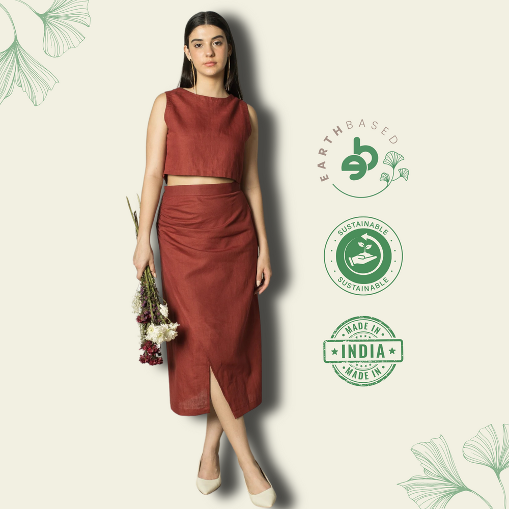 Draped Wrap-Around Skirt - EarthBased