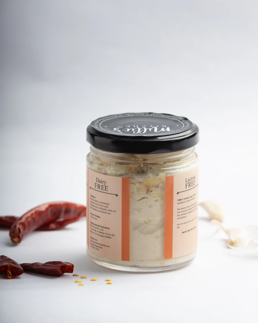 Burnt Red Chili and Garlic | Millie's Vegan Cheese - EarthBased