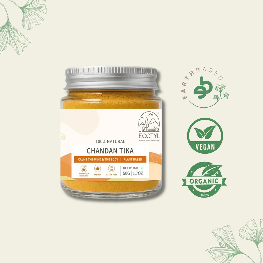 Ecotyl Chandan Teeka | Natural Sandalwood Teeka | Puja & Meditation | 50g - EarthBased
