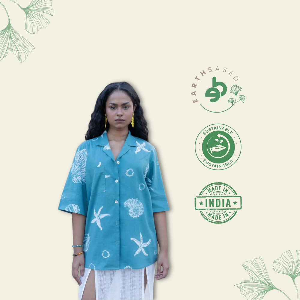 SEASHELL CAMP COLLAR SHIRT - EarthBased
