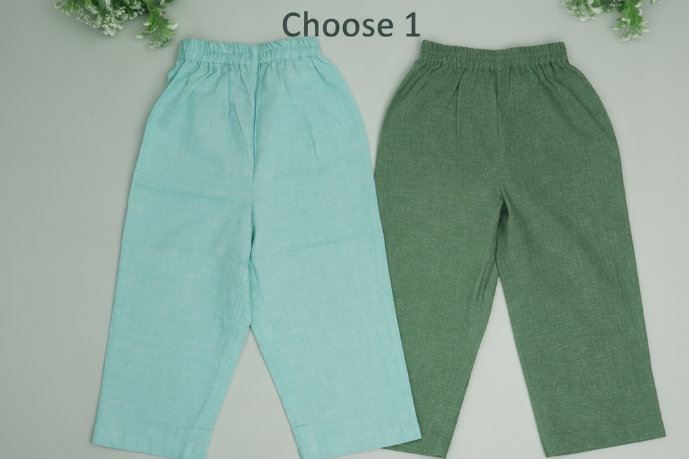 Nature Wear Cotton Pants' - Unisex Cotton Trousers - EarthBased
