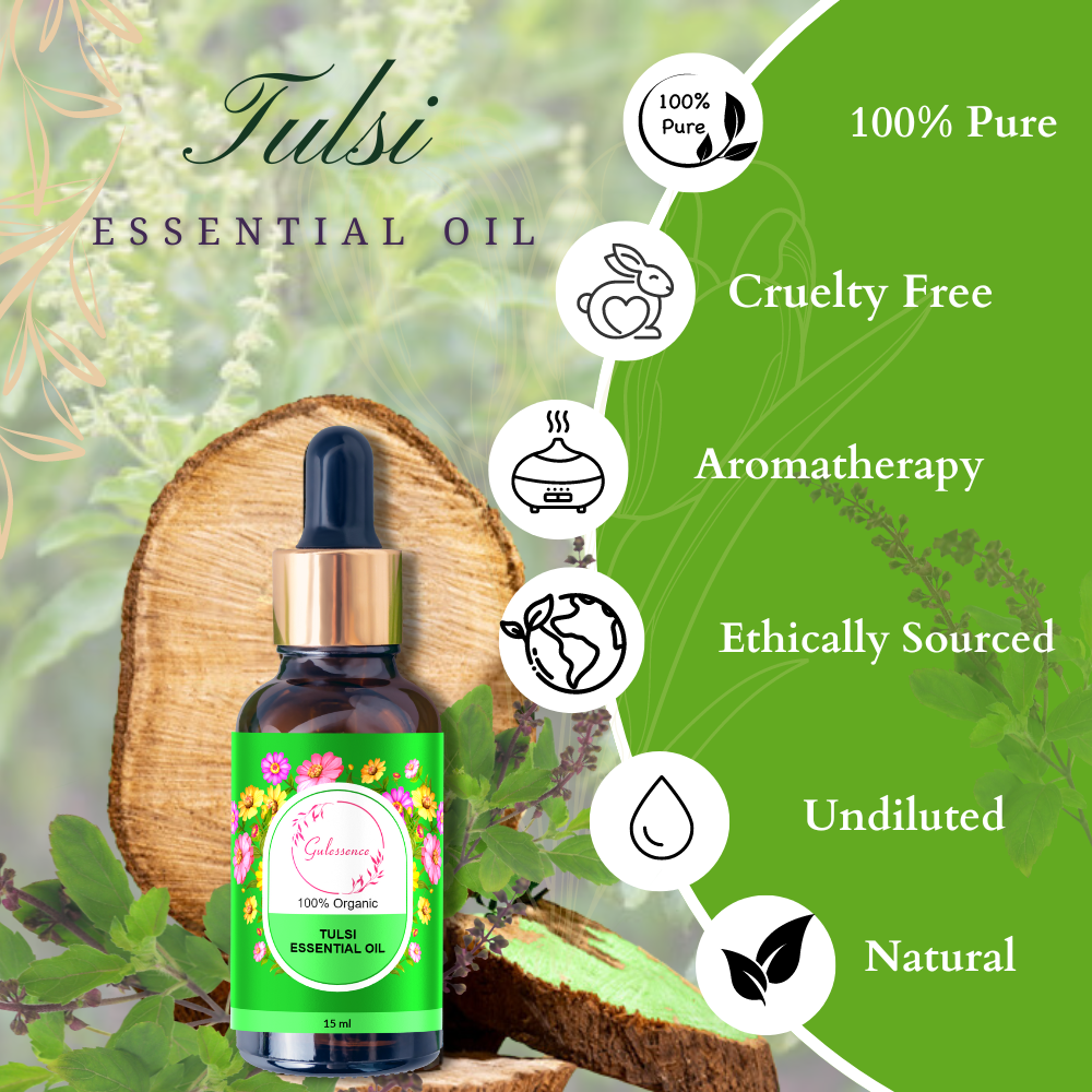 Tulsi Essential Oil | Essential Oil | Gulessence - Gulessence