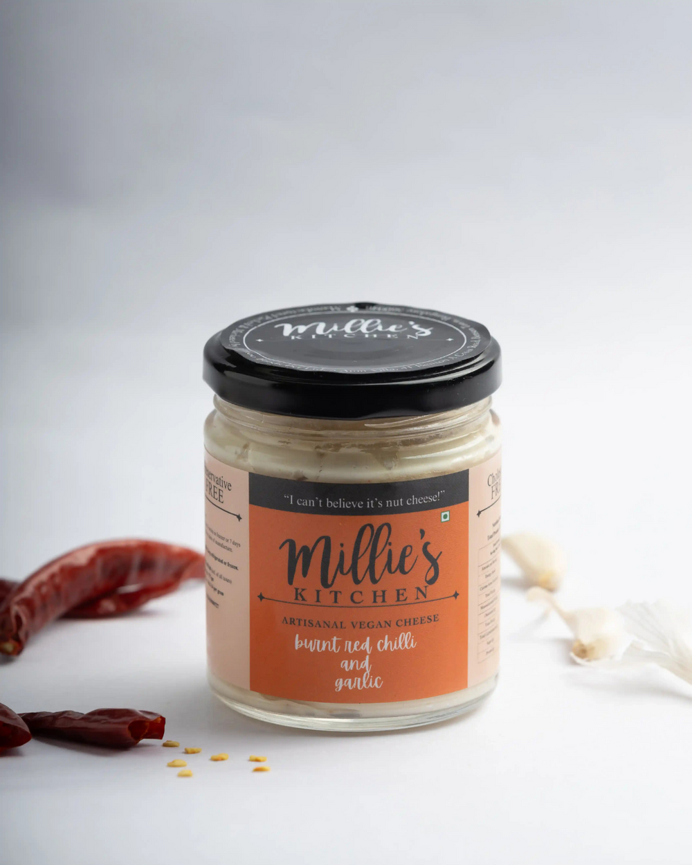 Burnt Red Chili and Garlic | Millie's Vegan Cheese - EarthBased