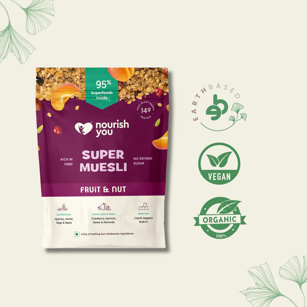 Nourish You Super Muesli Fruit & Nut - 400gm - EarthBased