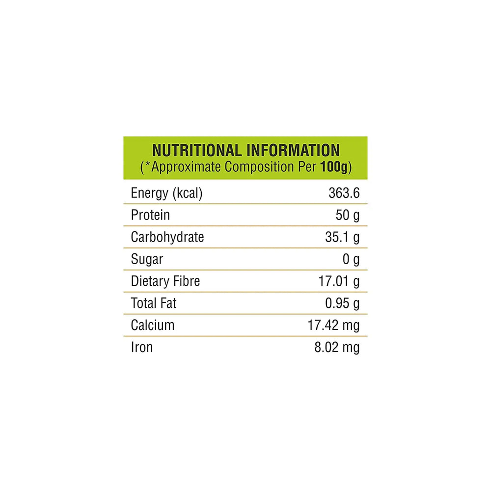 Vama SOYA Flour Enriched with 50% Protein and 98% Fat Free | Low Carb 500g - EarthBased