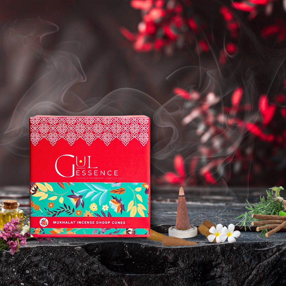 Mukhallat Dhoop Cones | Made from Temple Flower | Gulessence - EarthBased