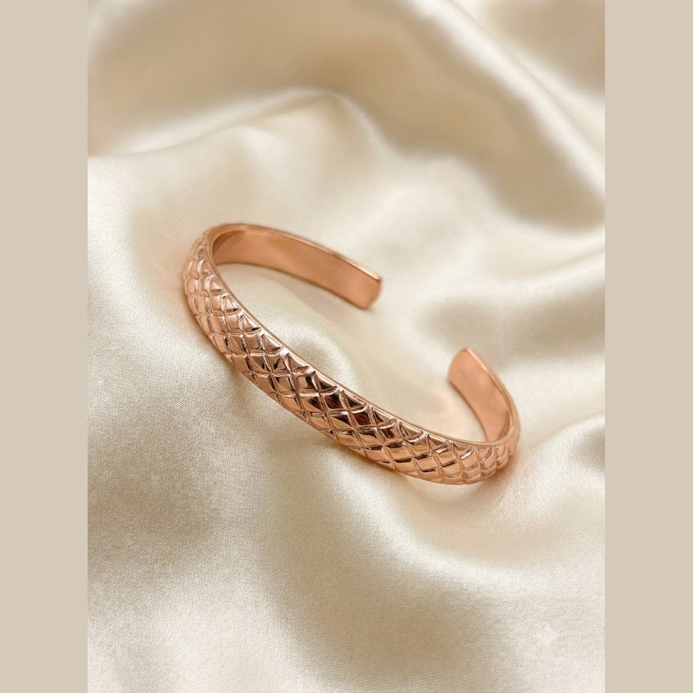 Diamond-Cut Copper Kada - view 3