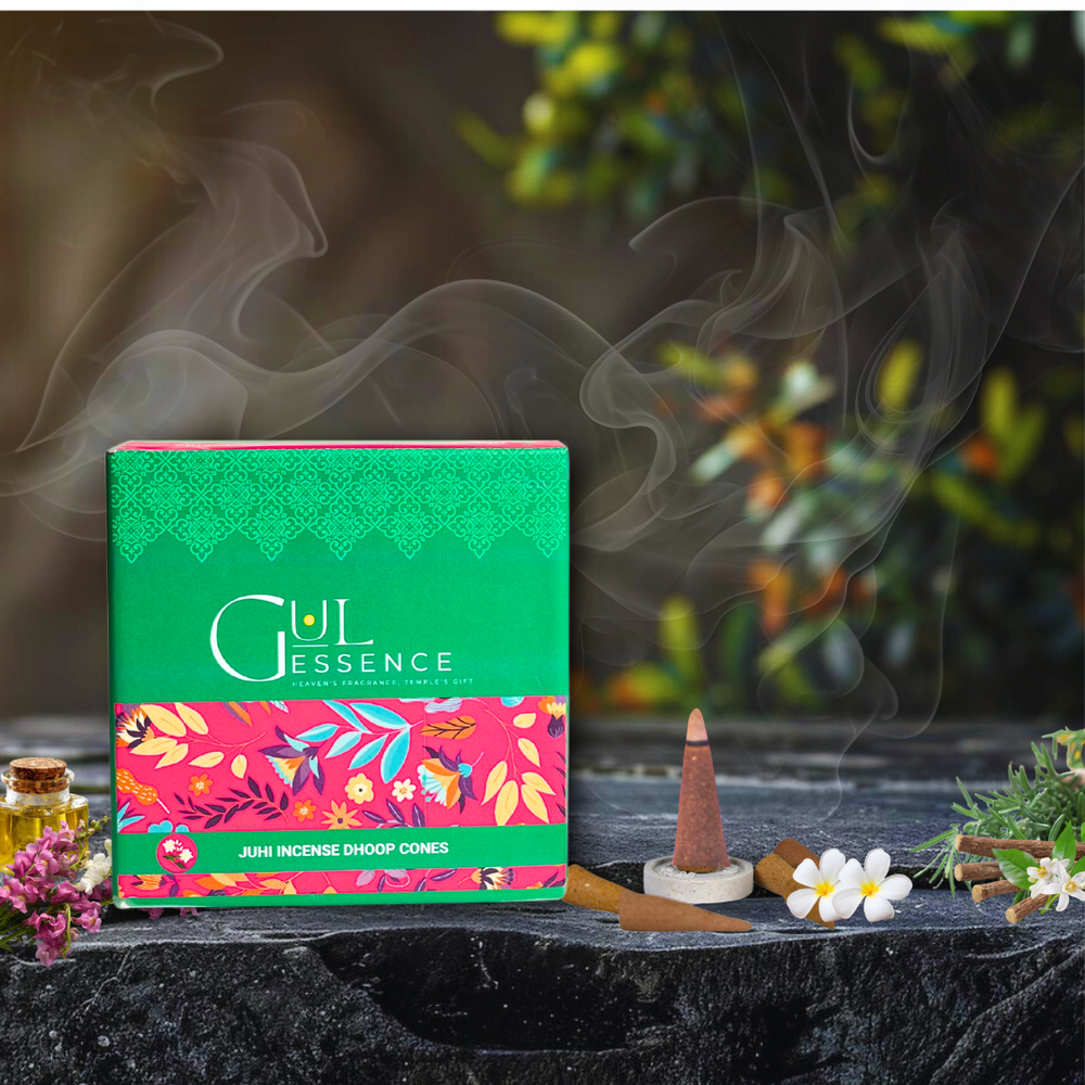 Juhi Dhoop Cones | Made from Temple Flower | Gulessence - EarthBased