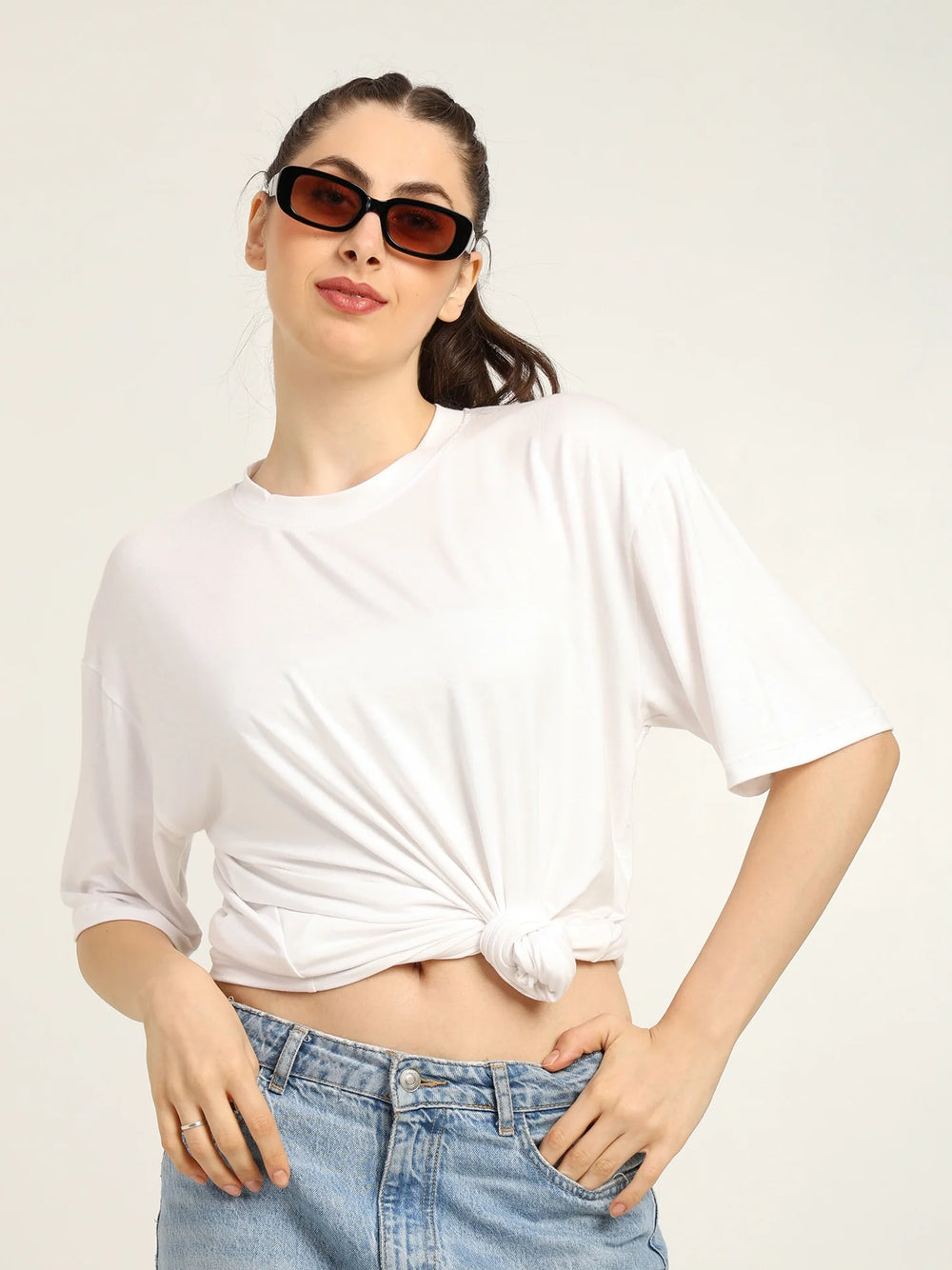 Women Oversized Bamboo T-Shirt – Soft, Breathable & Sustainable Fit - EarthBased