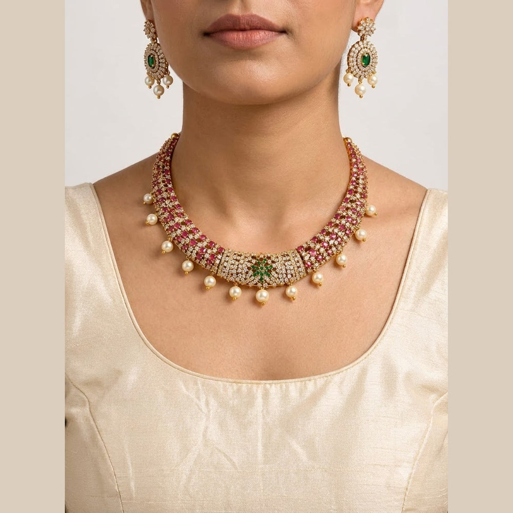 Ruby Pearl Choker Set - view 4