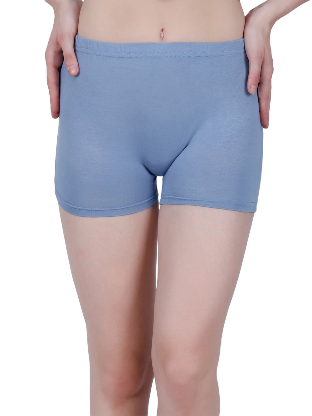 Bamboo Fabric Mid Rise Shorts | Peach & Blue | Pack Of 2 - EarthBased