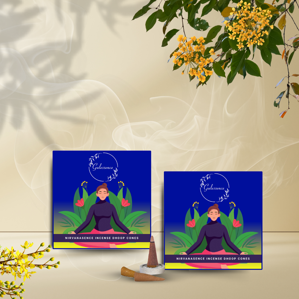 Nirvanasence Dhoop Cones | Made from Temple Flower | Gulessence - Gulessence