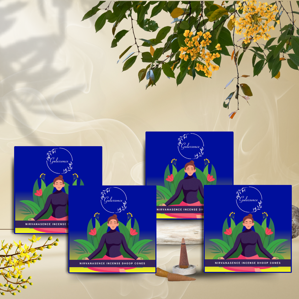 Nirvanasence Dhoop Cones | Made from Temple Flower | Gulessence - Gulessence