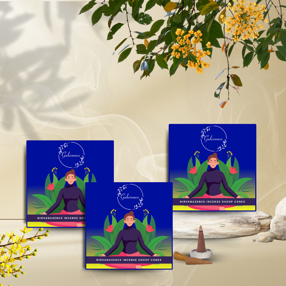 Nirvanasence Dhoop Cones | Made from Temple Flower | Gulessence - Gulessence