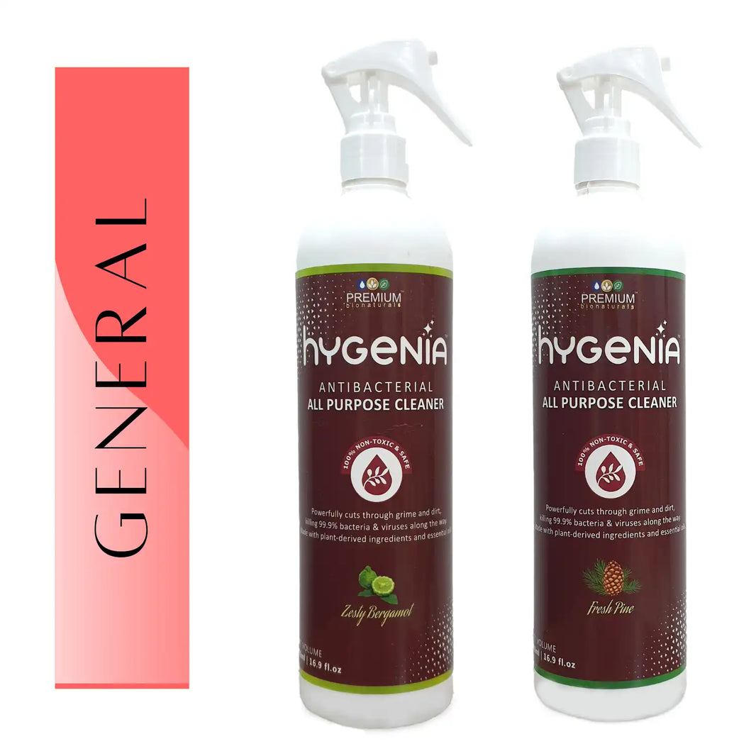 Hygenia Antibacterial All Purpose Cleaner - Calming Geranium | Fresh Pine 500ml - EarthBased