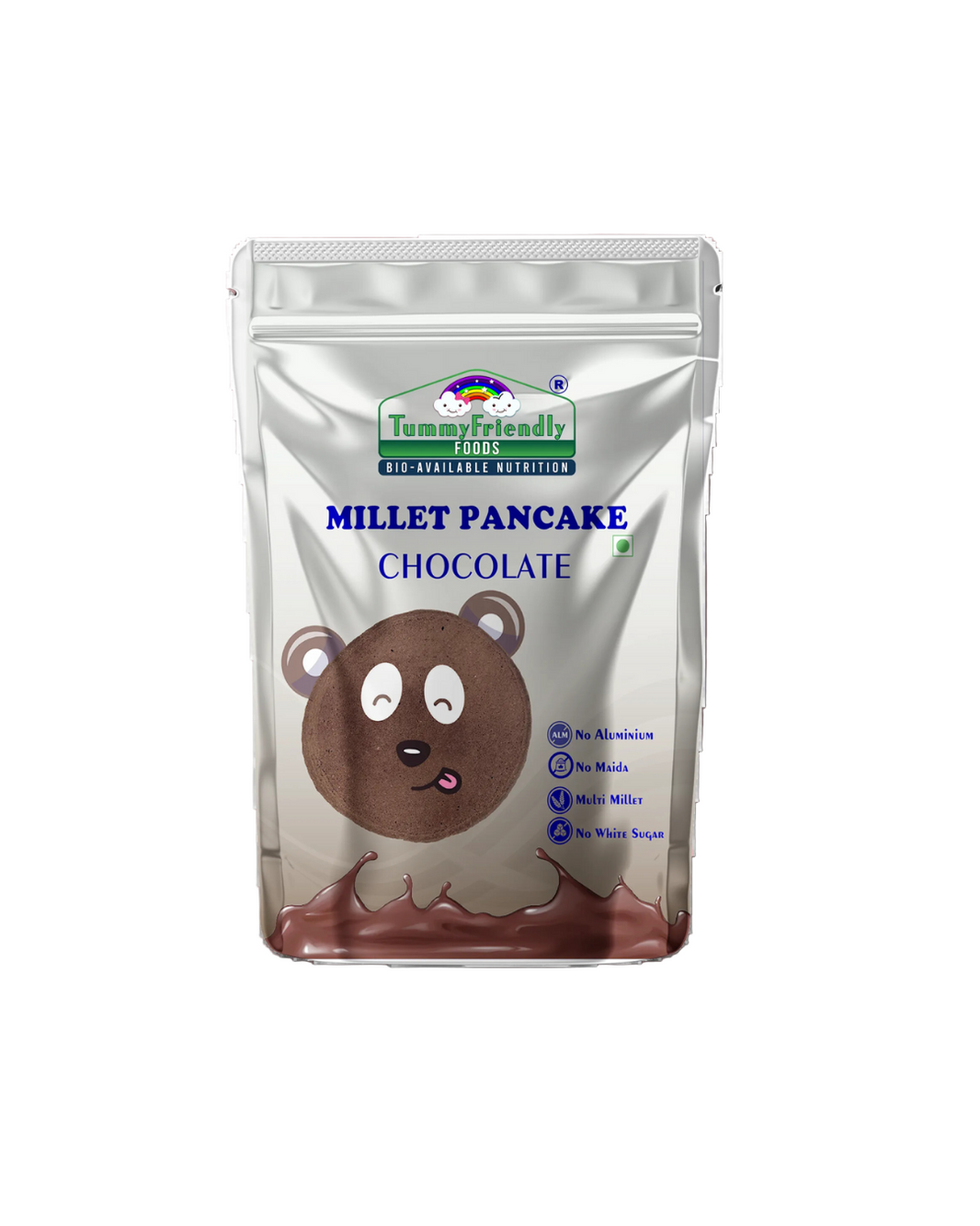 TummyFriendly Foods Aluminium-Free Millet Pancake Mix - Chocolate - 800g - EarthBased