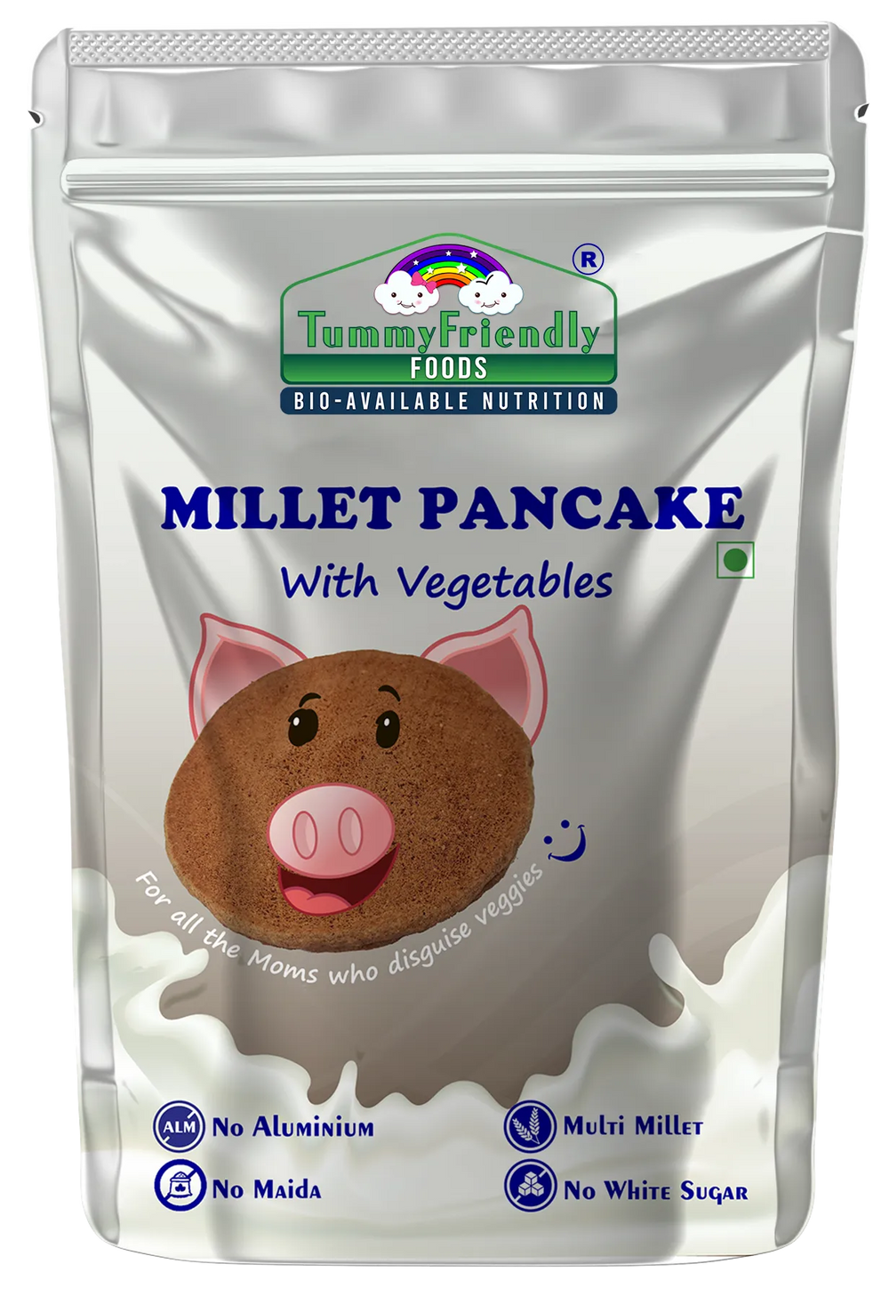 TummyFriendly Foods Aluminium-Free Millet Pancake Mix with Vegetables 800 g - EarthBased