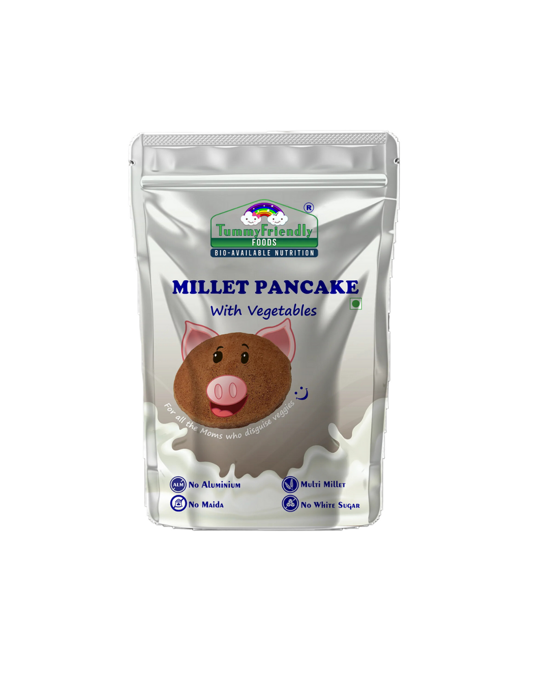 TummyFriendly Foods Aluminium-Free Millet Pancake Mix with Vegetables 800 g - EarthBased