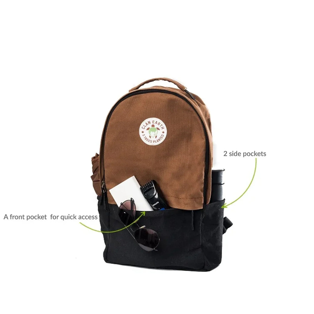 Amur Backpack - Cherry Red & Charcoal Black | Clan Earth - EarthBased