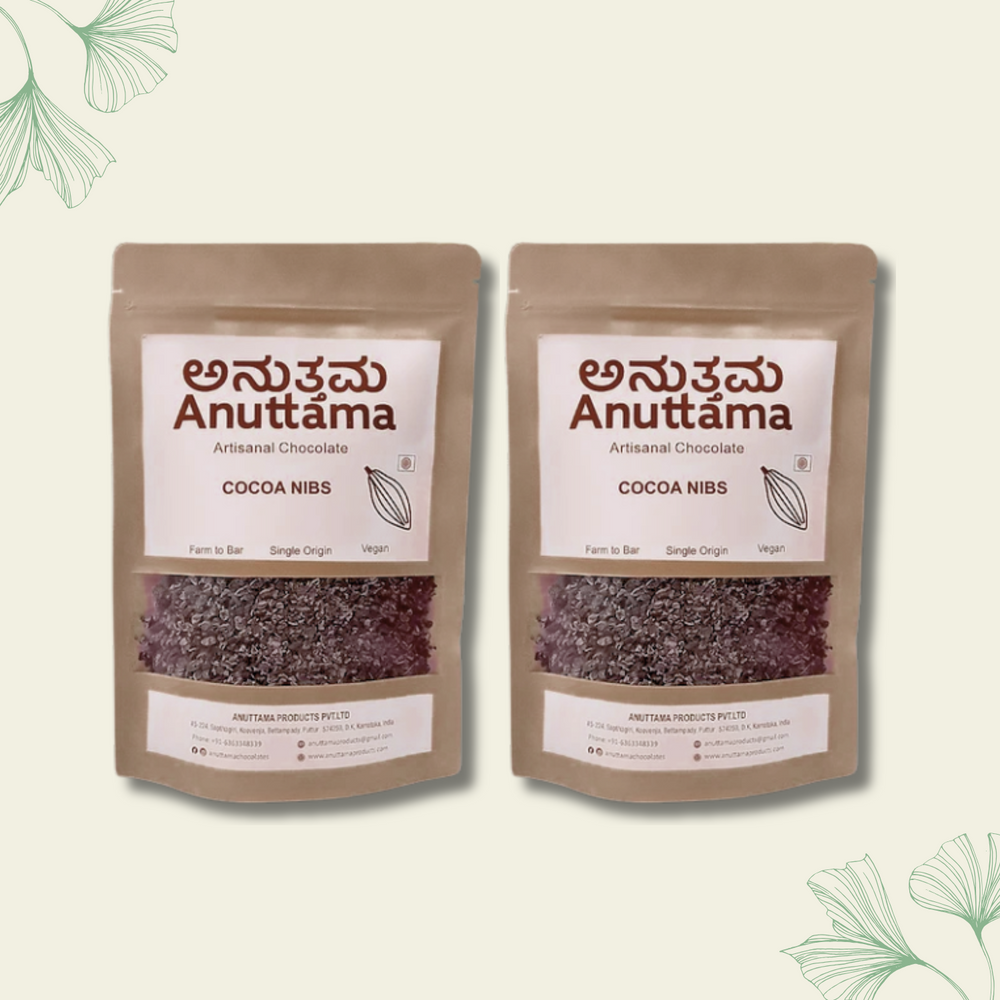 Cocoa Nibs (Roasted)| Unsweetened | 150g by Anuttama - EarthBased