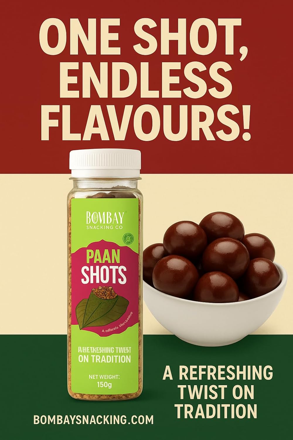 Bombay Snacking Company Paan Shots & Digestive Mukhwas | The Perfect Refresh Combo (Pack of 2) | 100% Natural Mouth Freshener - EarthBased