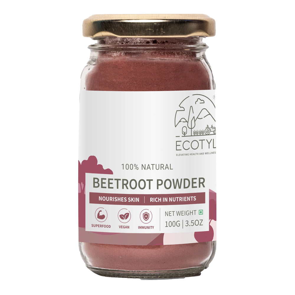 Ecotyl Beetroot Powder | Natural Food Colour | Good for Skin - EarthBased