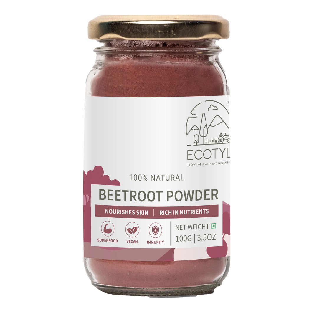 Ecotyl Beetroot Powder | Natural Food Colour | Good for Skin - EarthBased