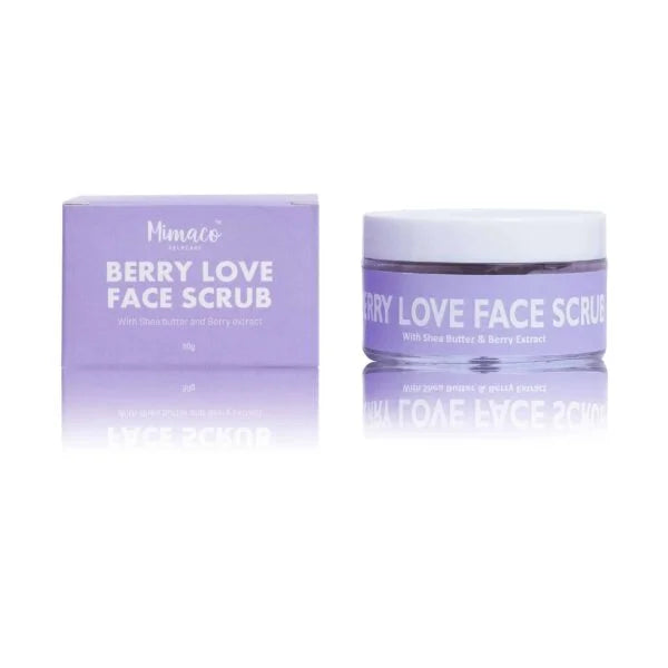 BERRY LOVE- Face Scrub-Improves Skin Texture, Fades Away Marks, Smoothens The Skin - EarthBased