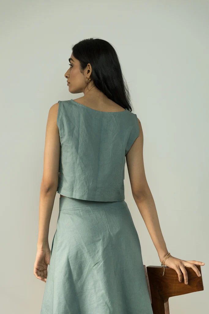 BOAT NECK CROP TOP | Anushe Pirani - EarthBased