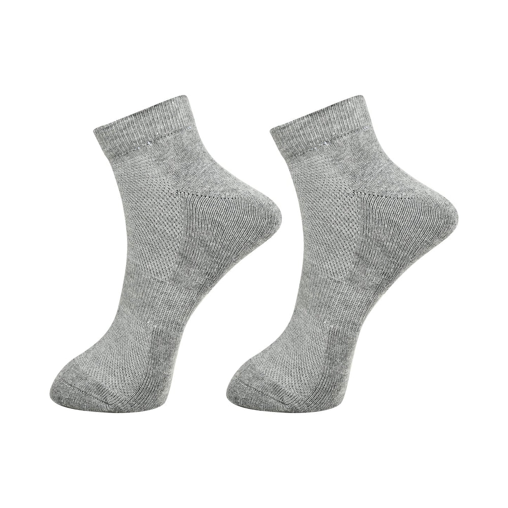 Bamboo Ankle Socks – The Perfect Blend of Comfort, Breathability & Sustainability | Gray | Pack Of 2 - EarthBased