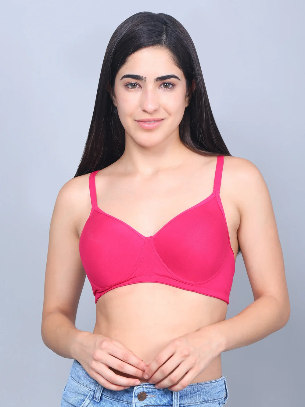 Bamboo Fabric Full Coverage Padded T-Shirt Bra – Soft, Comfortable, Eco-Friendly, and Supportive for All-Day Wear and Perfect Fit - EarthBased