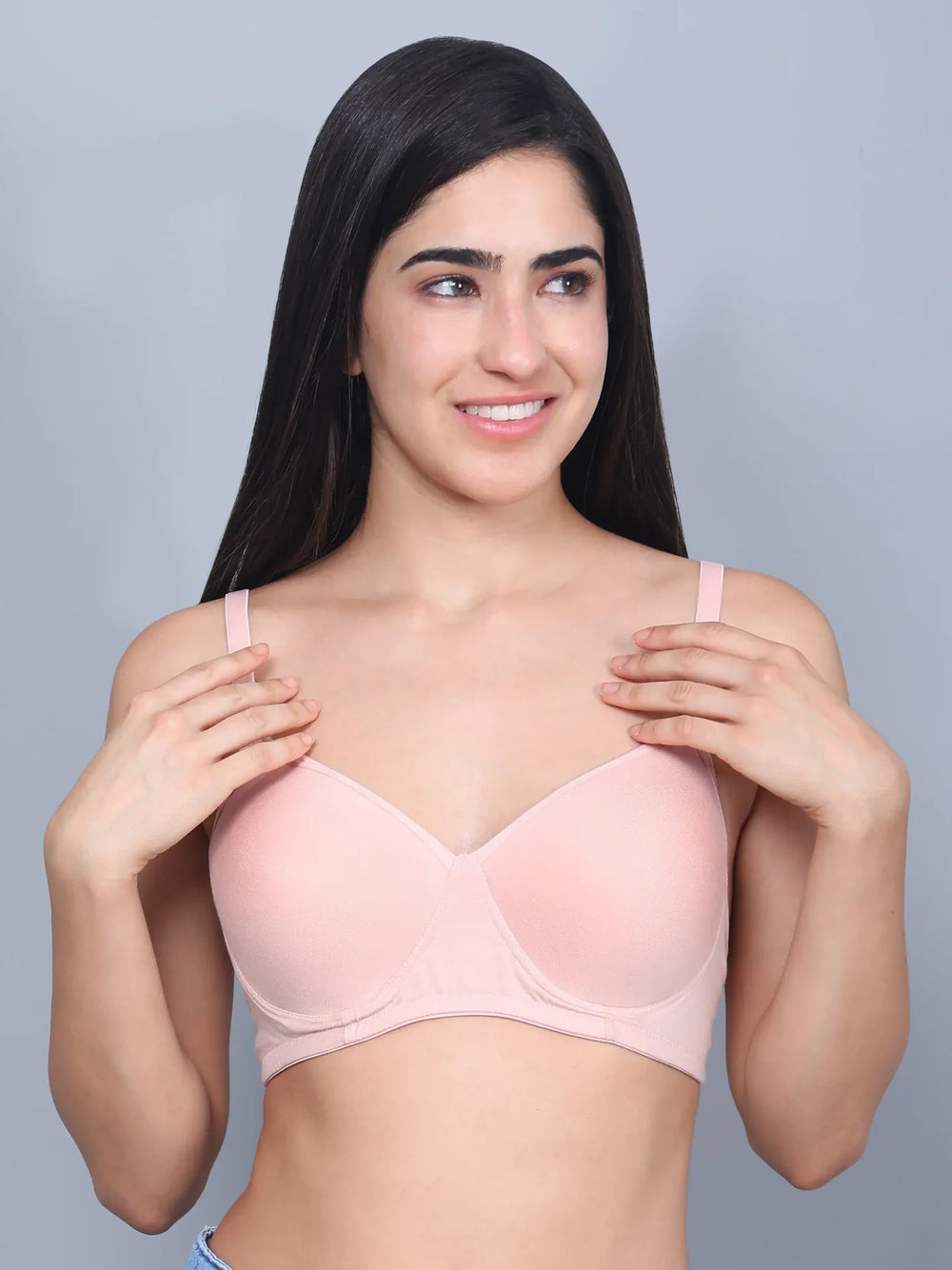 Bamboo Fabric Full Coverage Padded T-Shirt Bra – Soft, Comfortable, Eco-Friendly, and Supportive for All-Day Wear and Perfect Fit - EarthBased