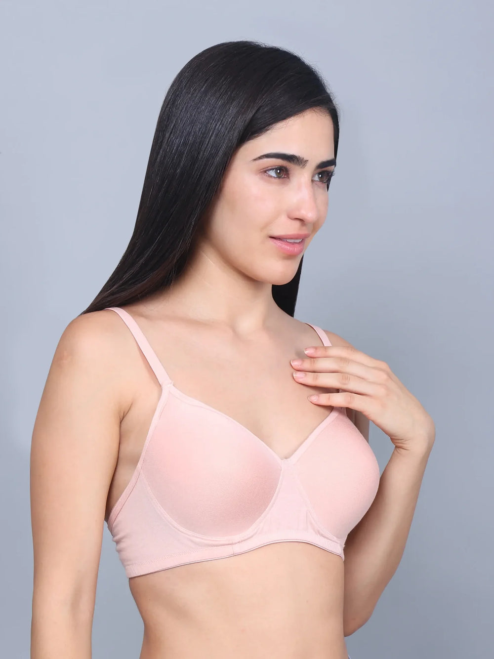 Bamboo Fabric Full Coverage Padded T-Shirt Bra – Soft, Comfortable, Eco-Friendly, and Supportive for All-Day Wear and Perfect Fit - EarthBased