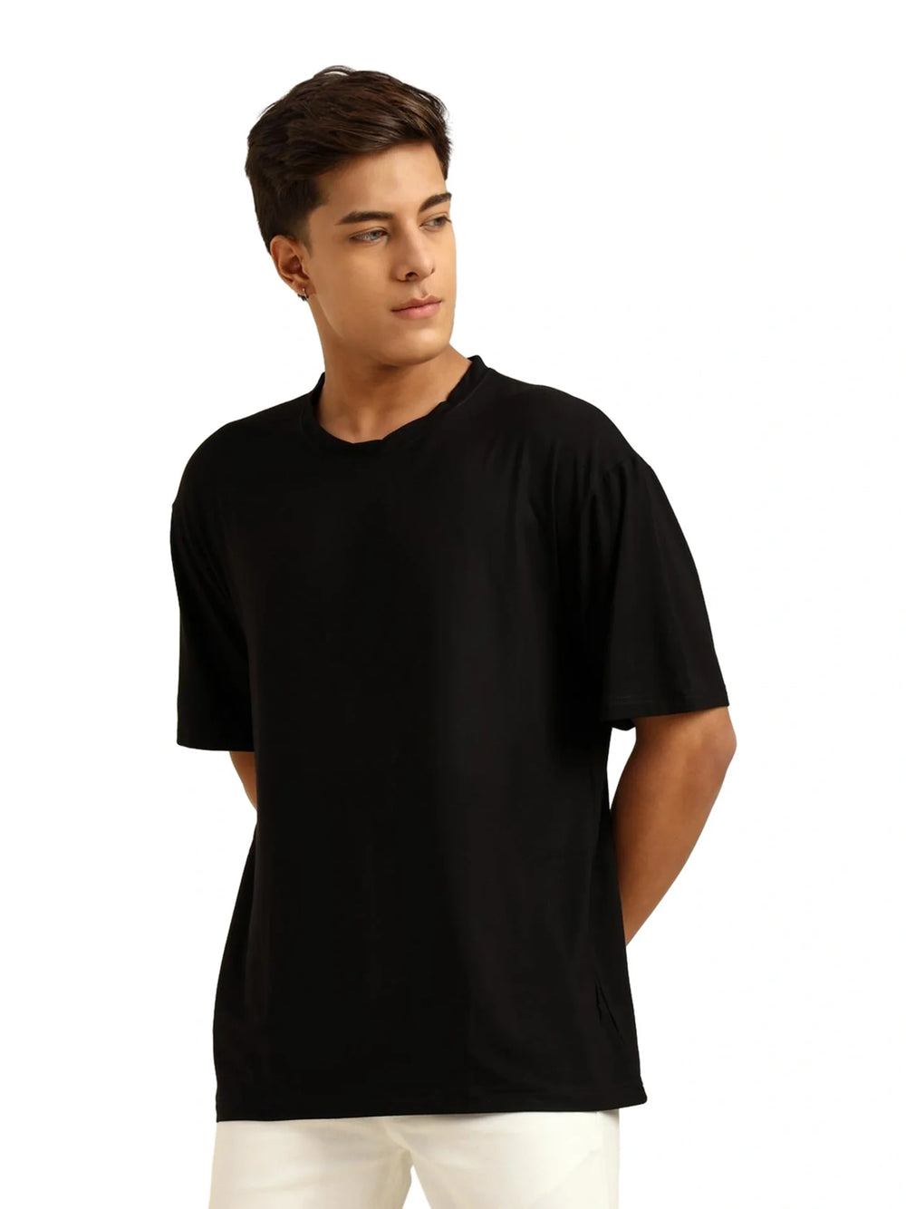 Men Oversized Bamboo T-Shirt – Soft, Breathable & Sustainable - EarthBased