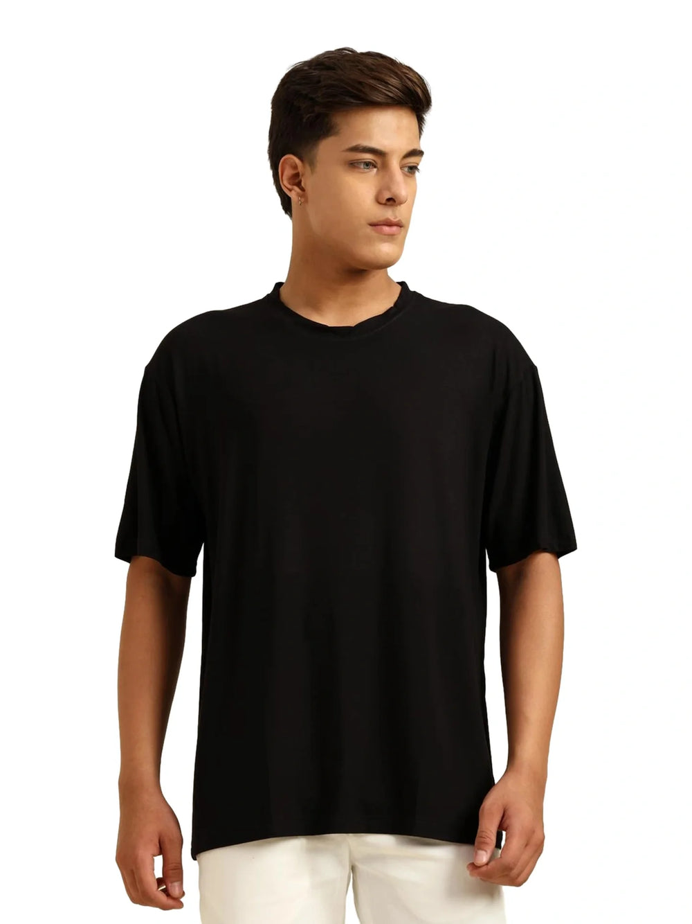 Men Oversized Bamboo T-Shirt – Soft, Breathable & Sustainable - EarthBased