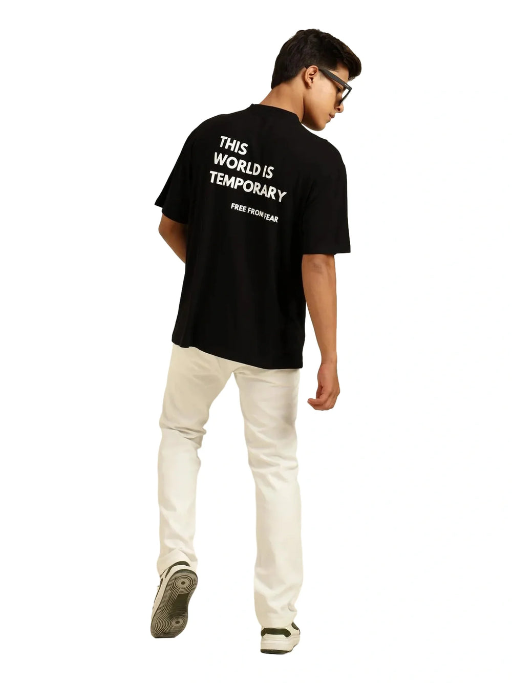 Men Oversized Bamboo T-Shirt – Soft, Breathable & Sustainable - EarthBased