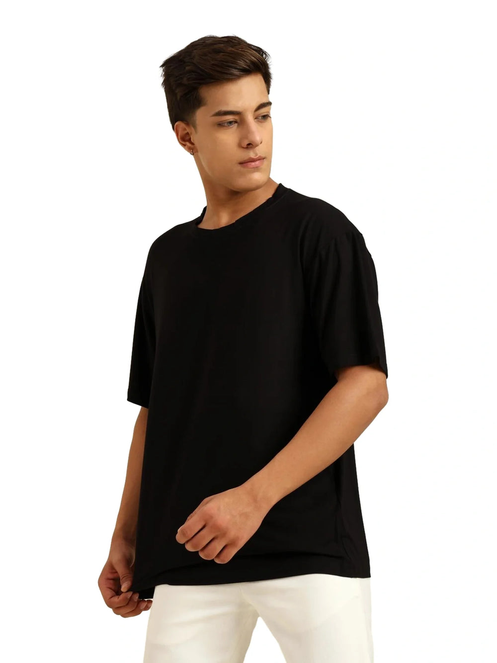Men Oversized Bamboo T-Shirt – Soft, Breathable & Sustainable - EarthBased