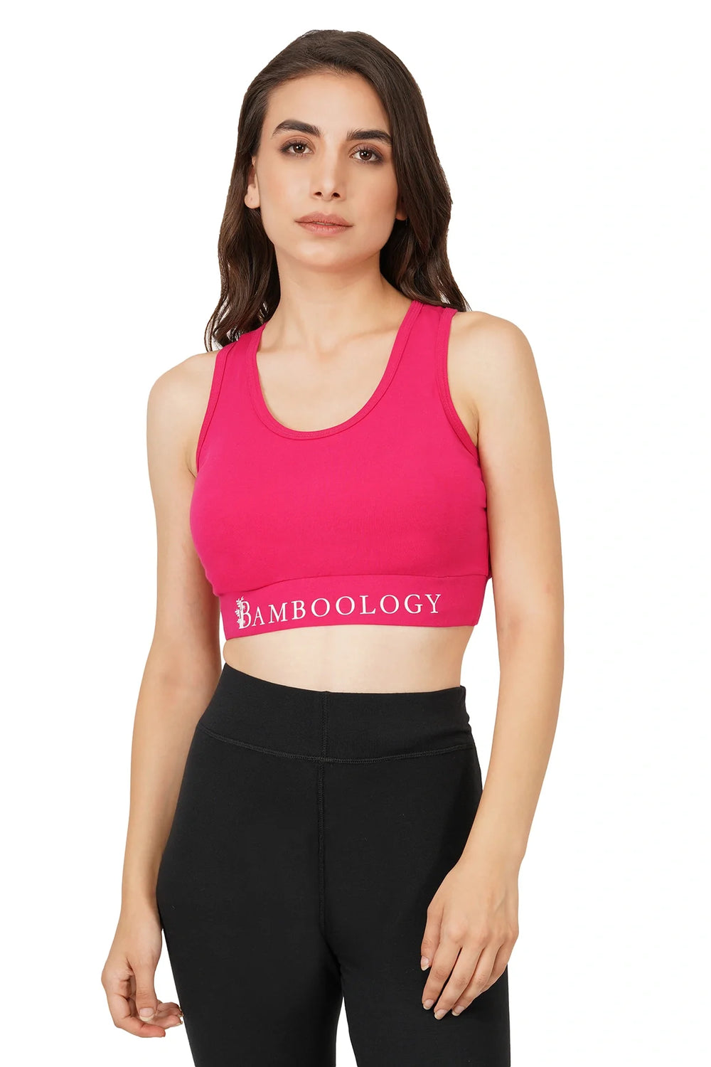 Bamboo Fabric Sports Bra | Non Padded, Non Wired, Seamless and Full Coverage | Bold - EarthBased