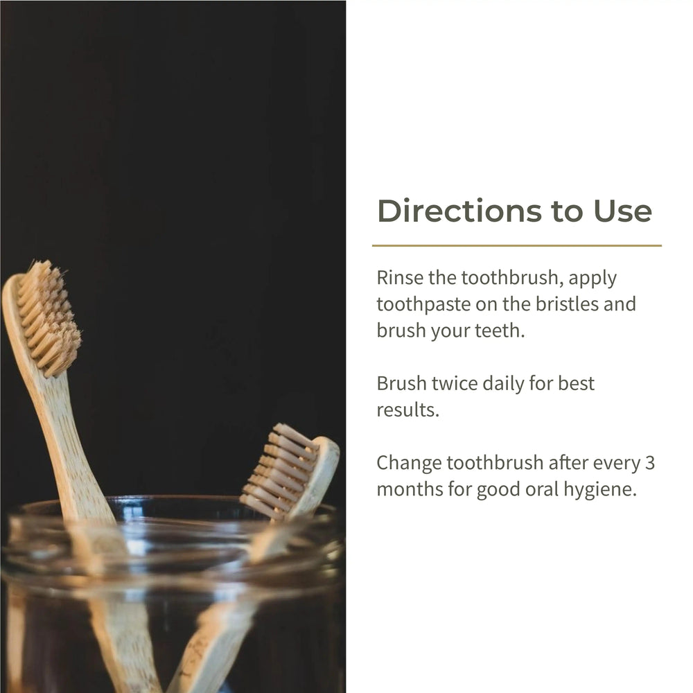 Ecotyl Bamboo Tooth Brush | Ultra Soft Bristles | Thorough Cleaning | Set of 4 - EarthBased