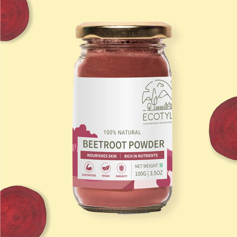 Ecotyl Beetroot Powder | Natural Food Colour | Good for Skin - EarthBased