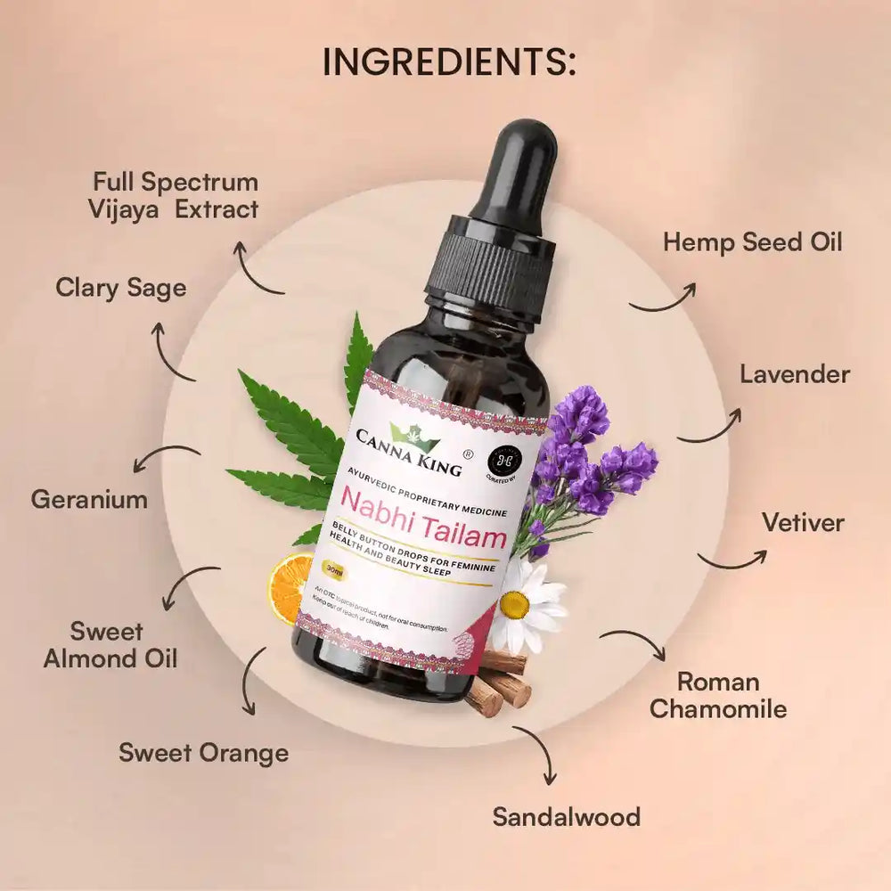 Nabhi Tailam- Belly button drops- 30 ml by Cannaking - EarthBased
