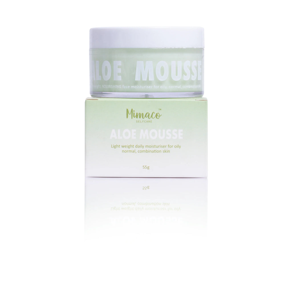 ALOE MOUSSE face moisturiser for Nourishment (normal/ oily/ combination skin) - EarthBased