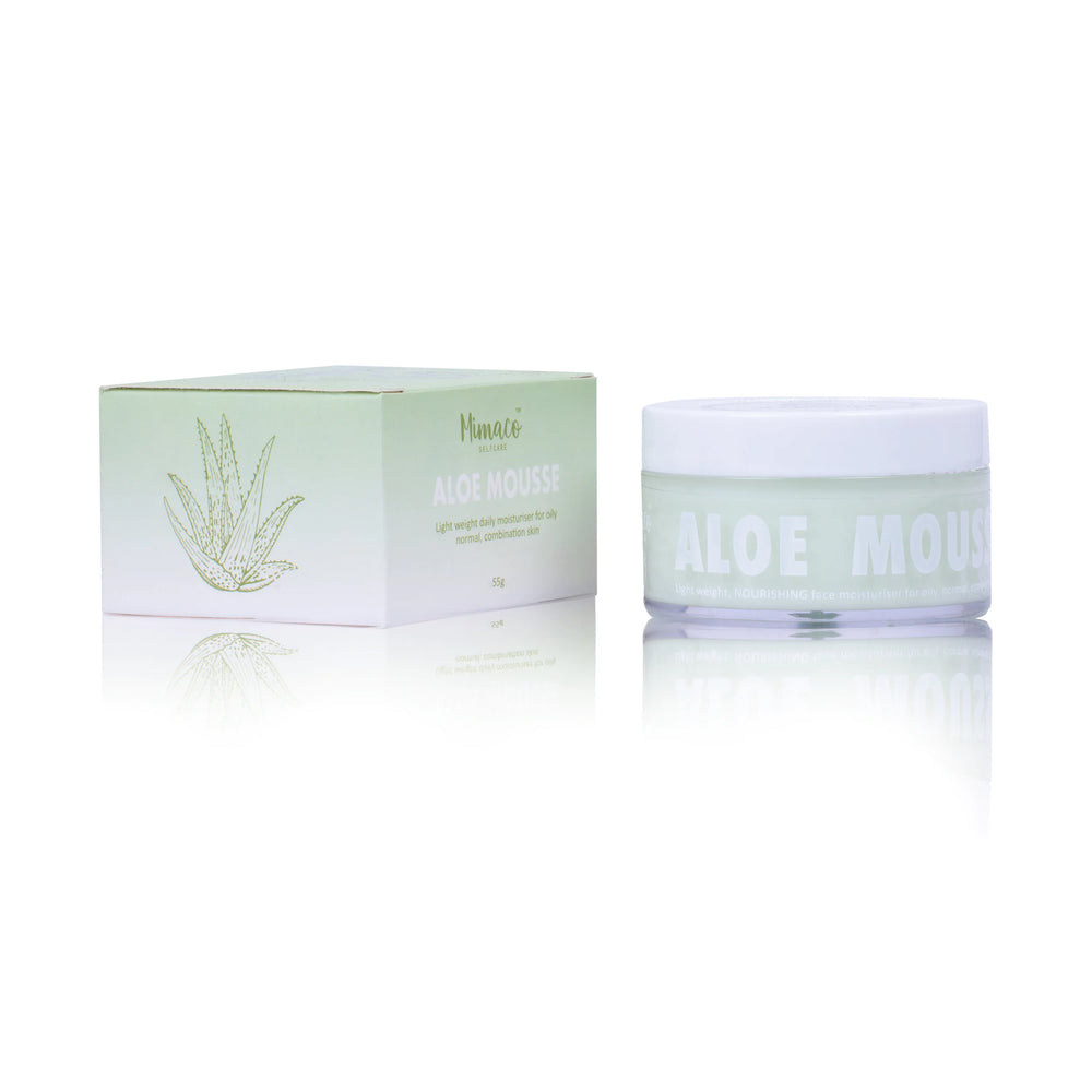 ALOE MOUSSE face moisturiser for Nourishment (normal/ oily/ combination skin) - EarthBased